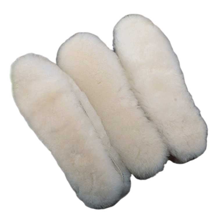 Natural Sheepskin Insoles Snow Boots Shoe Pad Real Fur Wool Adult Children Winter Shoes Warm