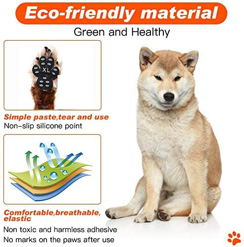  Multi-sizes Heat Insulation and Scratch Resistant Dog Foot Patch Non-slip Foot Pad Pet Beach Shoes Dog Foot St
