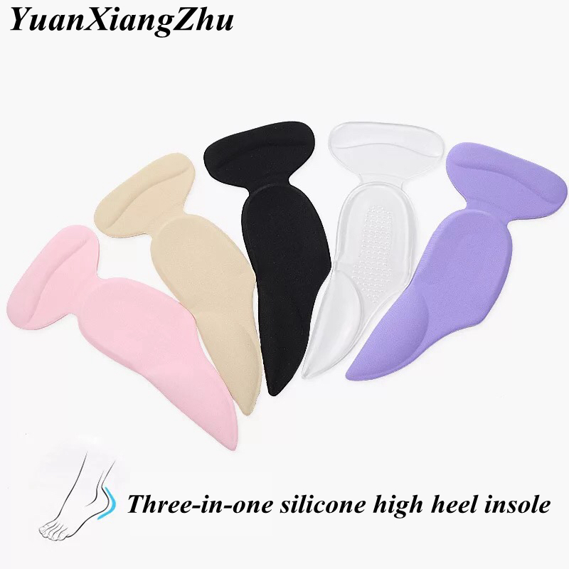 Silicone T-Shape Grips heel cushions anti friction Back Soft Heel Pads High Heel Shoes Selfadhesive Foot Care Protector