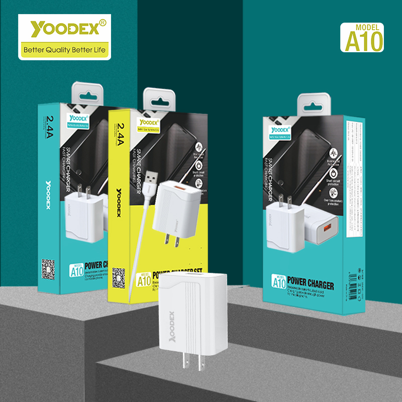 High Quality A10 Charger  US 1 port usb 5V/2.4A home quick charger Universal Mobile Phone fast Charger