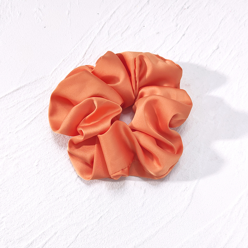 Top quality soft large size various colors satin elastic hair tie scrunchies hair accessories with  price