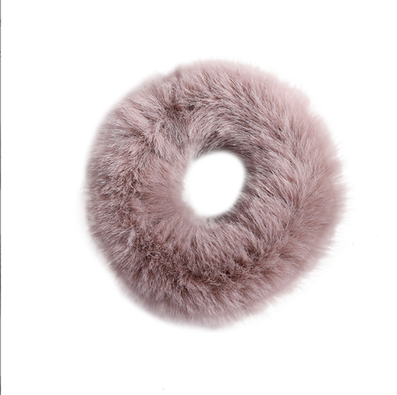 Hot sale 1 PC Classic Multi-color Artificial Rabbit Fur Cute Hair Tie Fluffy Hair Scrunchies Party Girl Elastic Scruchie