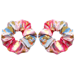 Holographic Gold Hair Scrunchies Ponytail Holder Hair Ties For Women Girls 1103010