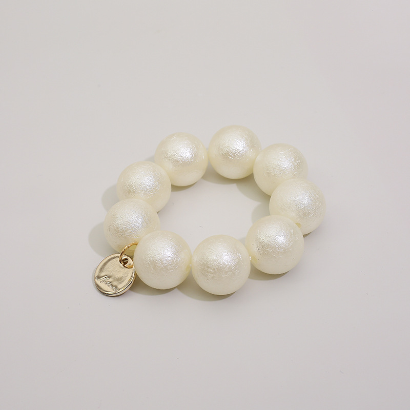 New Design Temperament Imitation Pearl Hair Ties Sweet Versatile Bead Hair Band For Girls 