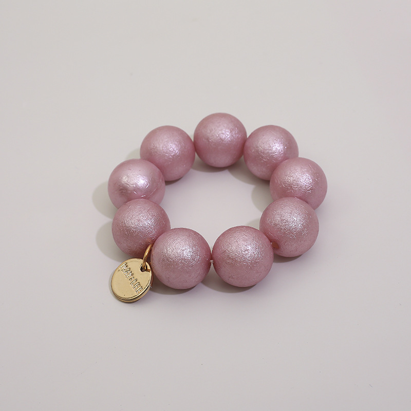 New Design Temperament Imitation Pearl Hair Ties Sweet Versatile Bead Hair Band For Girls 