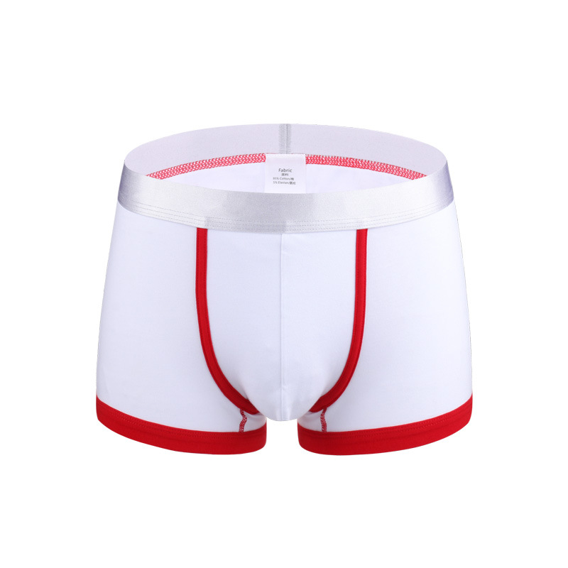 High Quality Pure Cotton Series Man's Boxer Underwear Low-rise Design Sexy White Breathable Men's Boxer