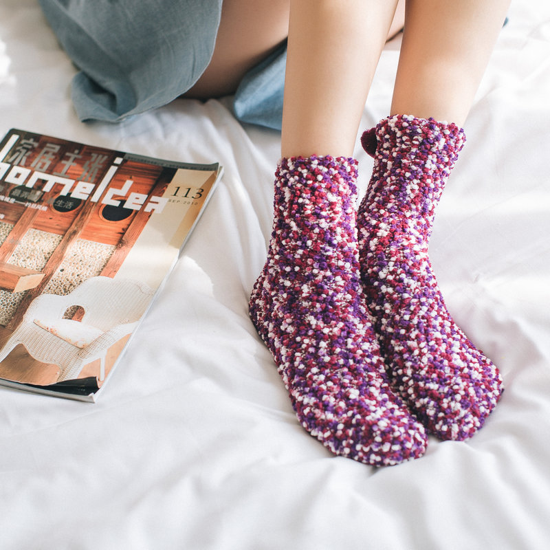 Party gift women's candy color hosiery 3D design gift box women's tube socks winter cozy sock cmax cupcake socks