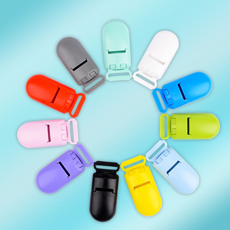 High quality safety pacifier teething round multicolor silicone baby clip DIY jewelry bracelet accessories 3 pieces