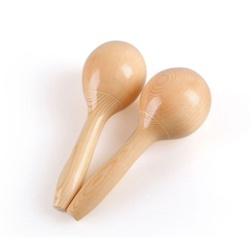 Shaker Sand Hammer Toy toddlers musical instrument baby rattles noise maker promotion wooden maracas