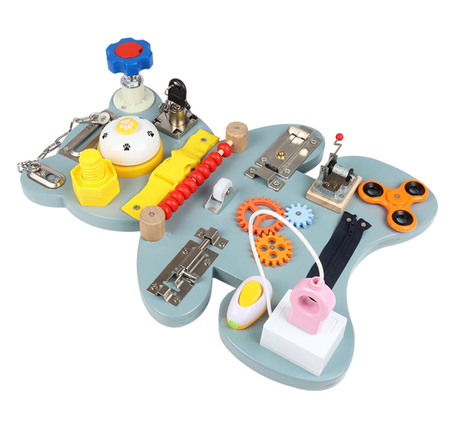 Hot children's wooden handmade baby sensory activity board toys