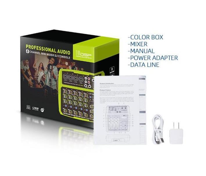 Demao B4-LIVE Phone live broadcast sound card home music production 4 channels mini audio mixer