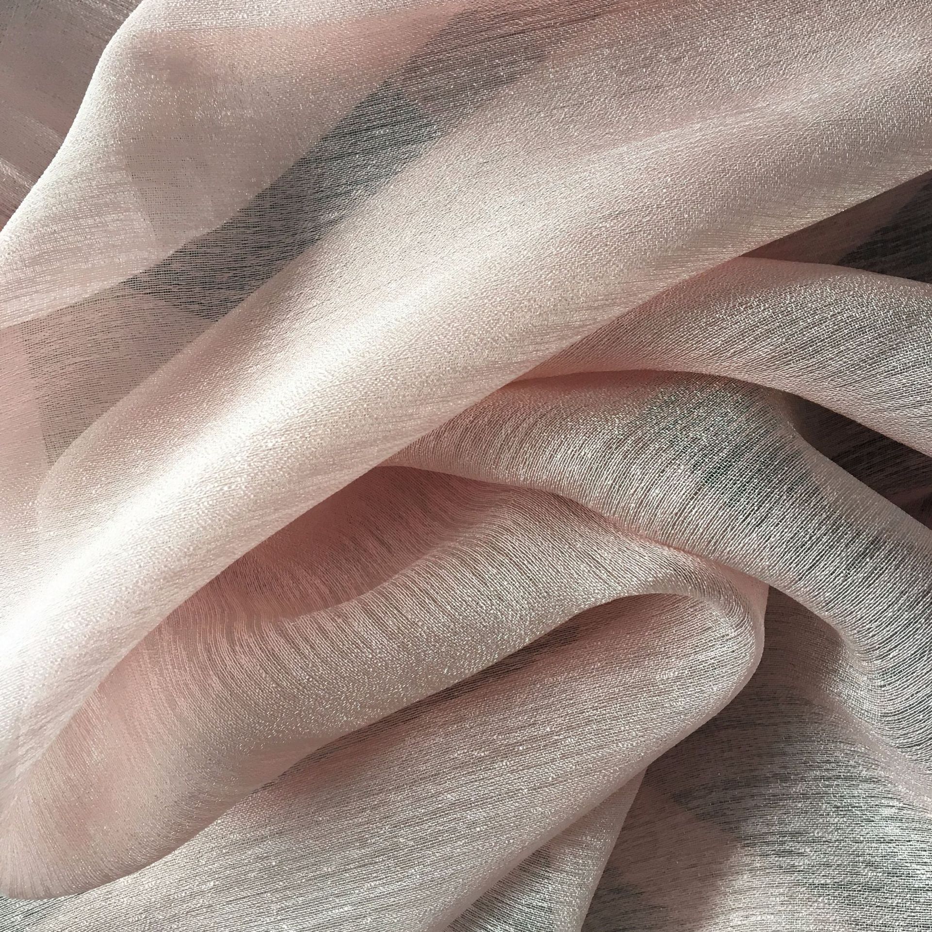 Muslim Scarf Fabric Voile Grey  Sheer 100% Polyester Woven Fabric Dyed Plain