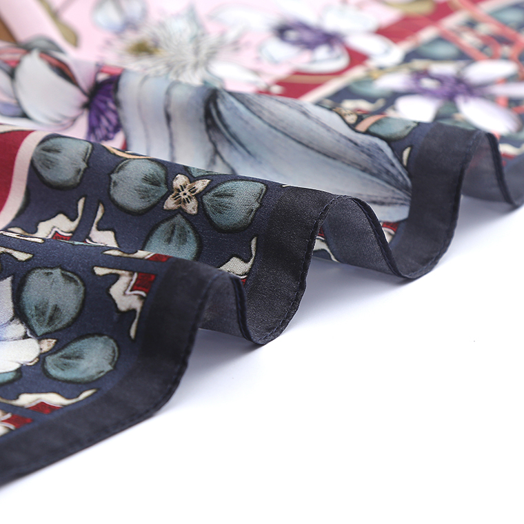 Printing Square Silk Scarves 100% Silk Scarf