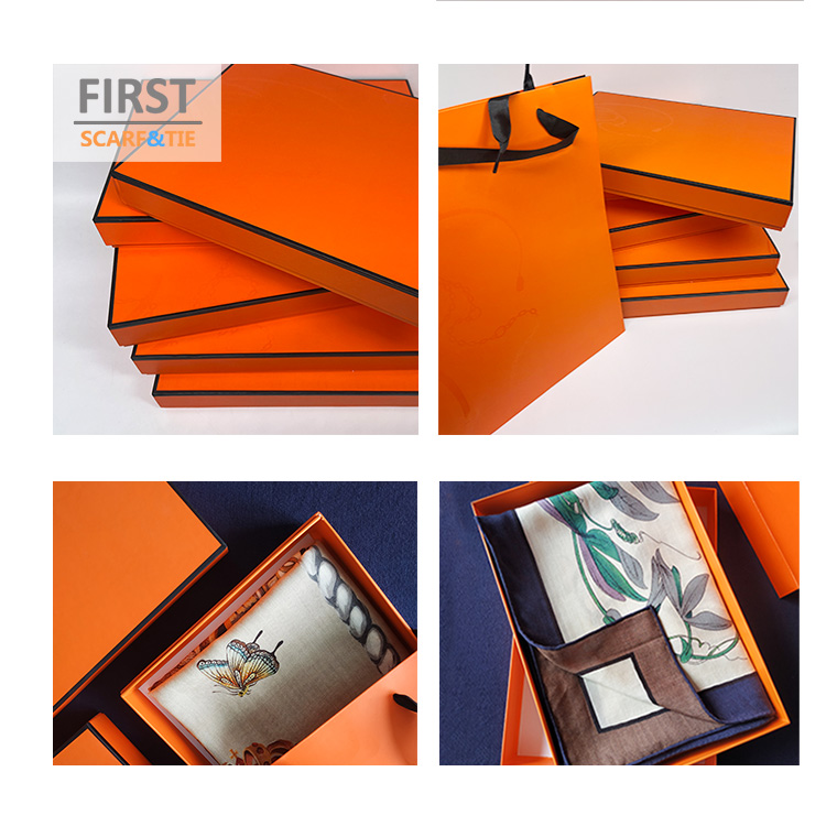 Printing Square Silk Scarves 100% Silk Scarf