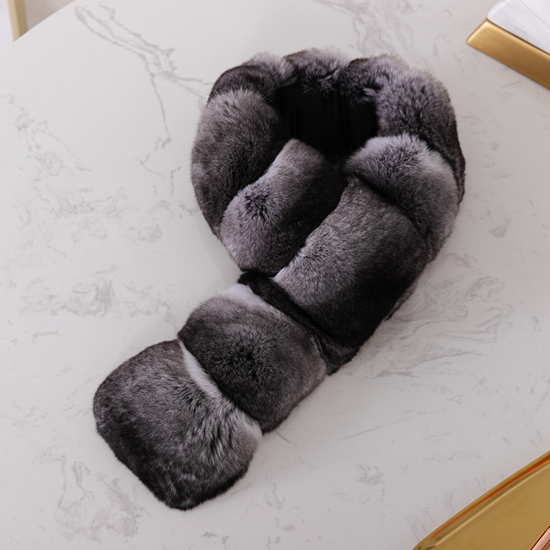 Women And Authentic Fur Scarf For The Cold Winter In Europea USA Canada Luxury Fur Shawl Muff