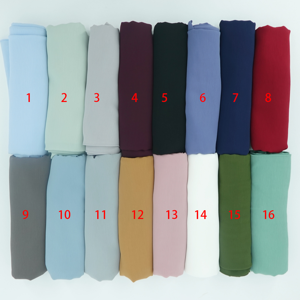 The new in Malaysia  new style lady crinkle chiffon eyelash  hijab the most popular chiffon hijab scarf