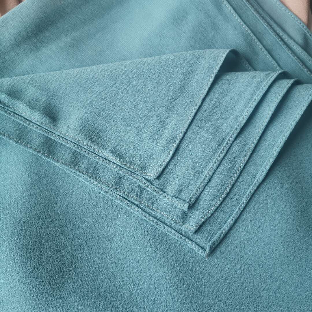 New not see through  premium chiffon hijab chiffon solid color high quality pearl chiffon hijab scarf