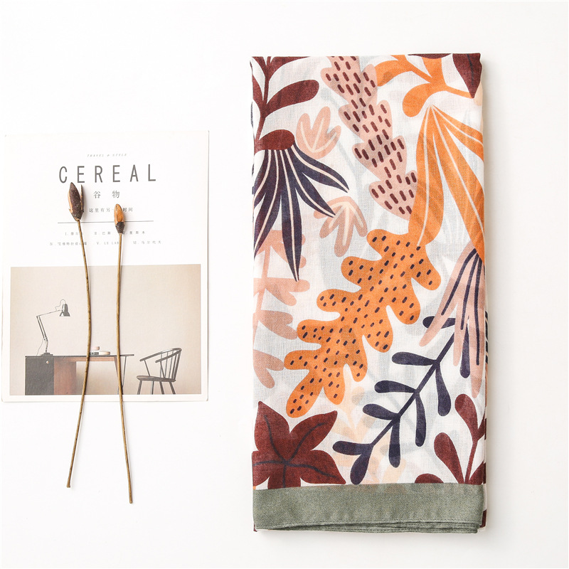 New Design Leopard Dot cotton Viscose Shawl Scarf Printing High Quality Neckerchief Autumn Winter Hijab Scarves