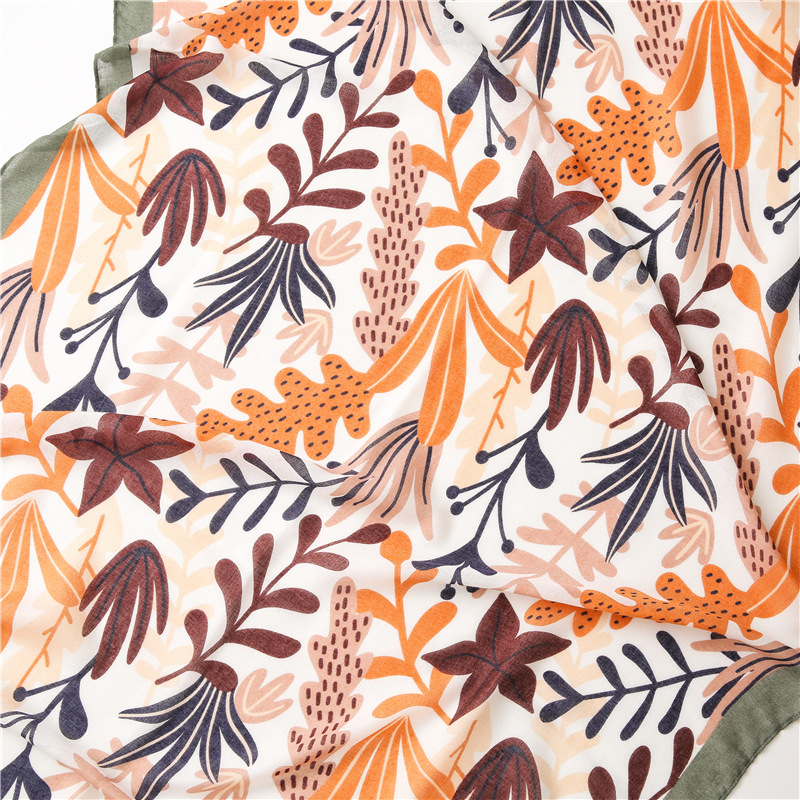 New Design Leopard Dot cotton Viscose Shawl Scarf Printing High Quality Neckerchief Autumn Winter Hijab Scarves