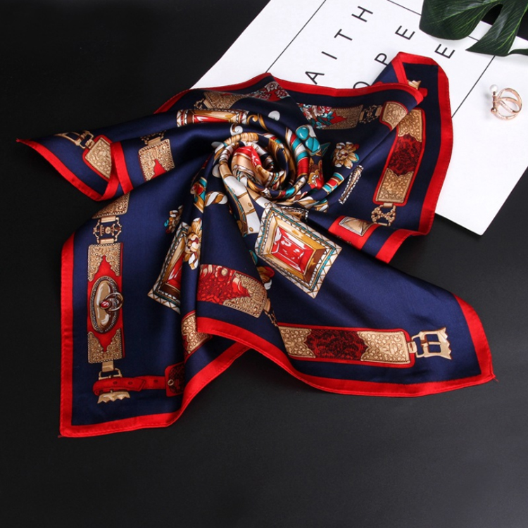 New fashion large square 100% silk digital print scarf