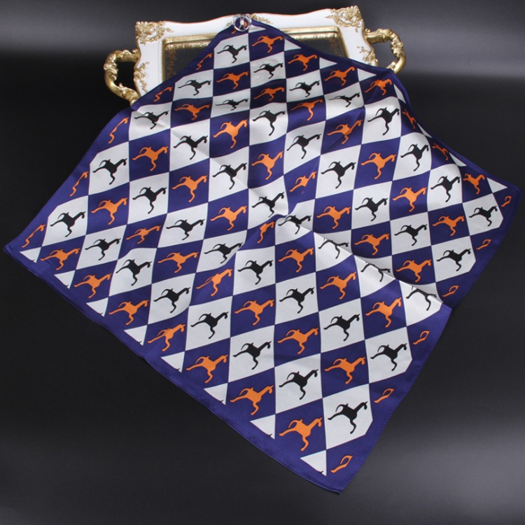 New fashion large square 100% silk digital print scarf