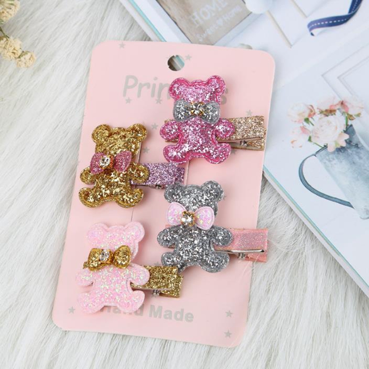 Hair clips Hair accessories 3 pieces of children's hair clips are sent randomly