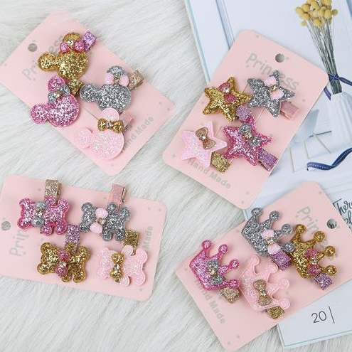 Hair clips Hair accessories 3 pieces of children's hair clips are sent randomly