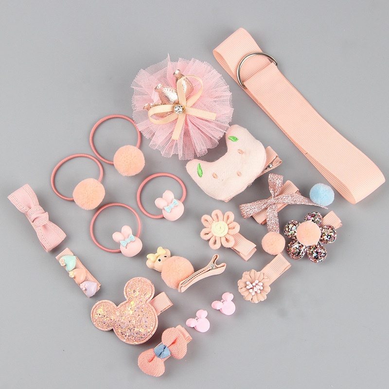 Children's Hair Clip 18 Pieces Sets Girls' Headgear Baby Princess Cute Little Girl Hairpin Kids Accessories Hair Clip