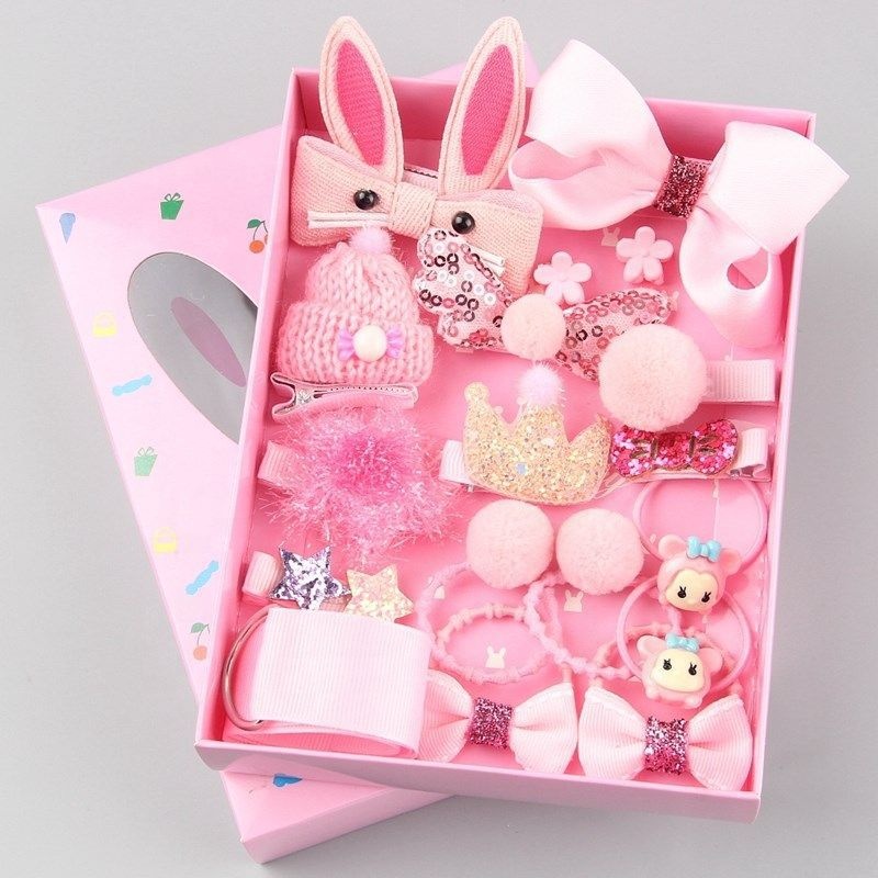 Children's Hair Clip 18 Pieces Sets Girls' Headgear Baby Princess Cute Little Girl Hairpin Kids Accessories Hair Clip