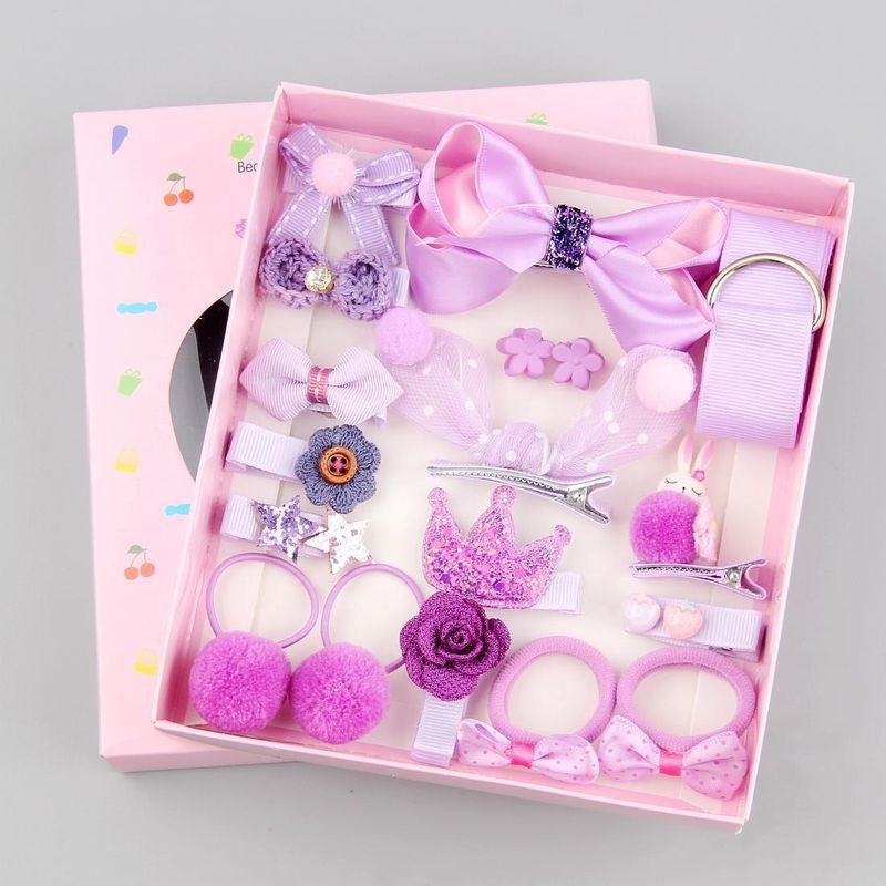 Children's Hair Clip 18 Pieces Sets Girls' Headgear Baby Princess Cute Little Girl Hairpin Kids Accessories Hair Clip