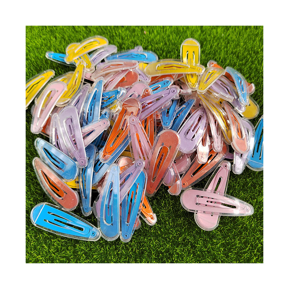 100Pcs/Lot Cute Hair Clip Solid Hairpins for Girls Kids Hair Accessories Children Baby BB Clips