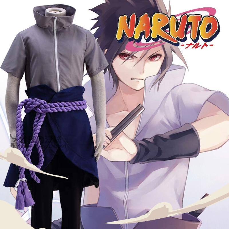 Best Sell Akatsuki Costumes Halloween Clothes Anime Cosplay Costume NARU TO Sasuke Cosplay Costume