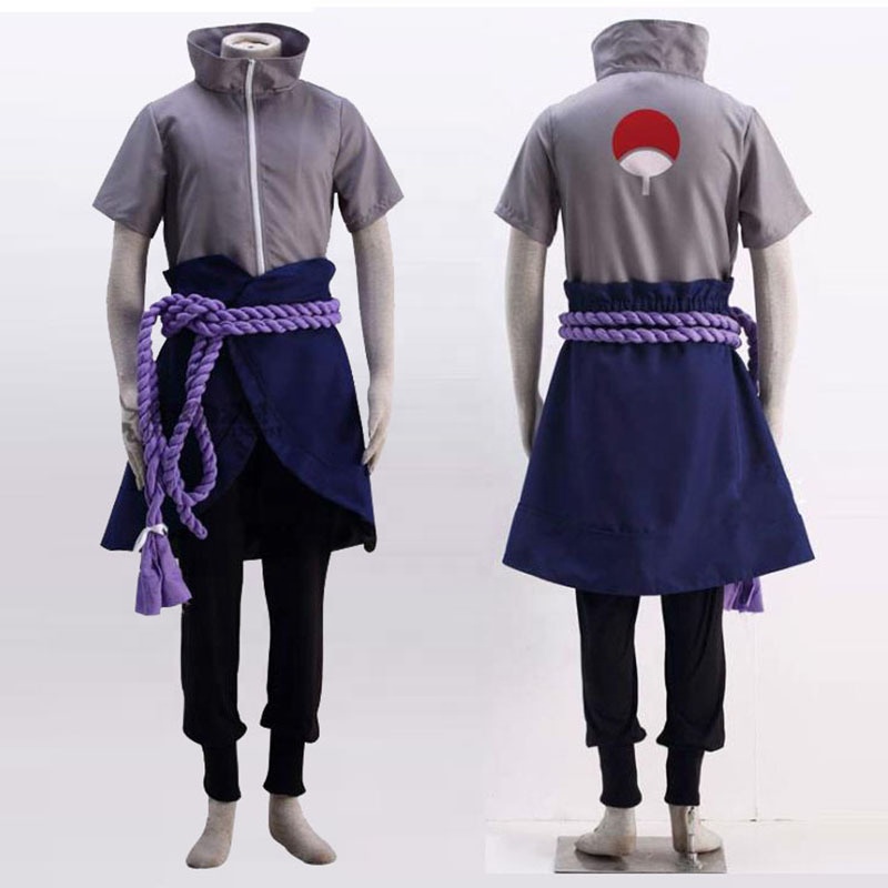 Best Sell Akatsuki Costumes Halloween Clothes Anime Cosplay Costume NARU TO Sasuke Cosplay Costume