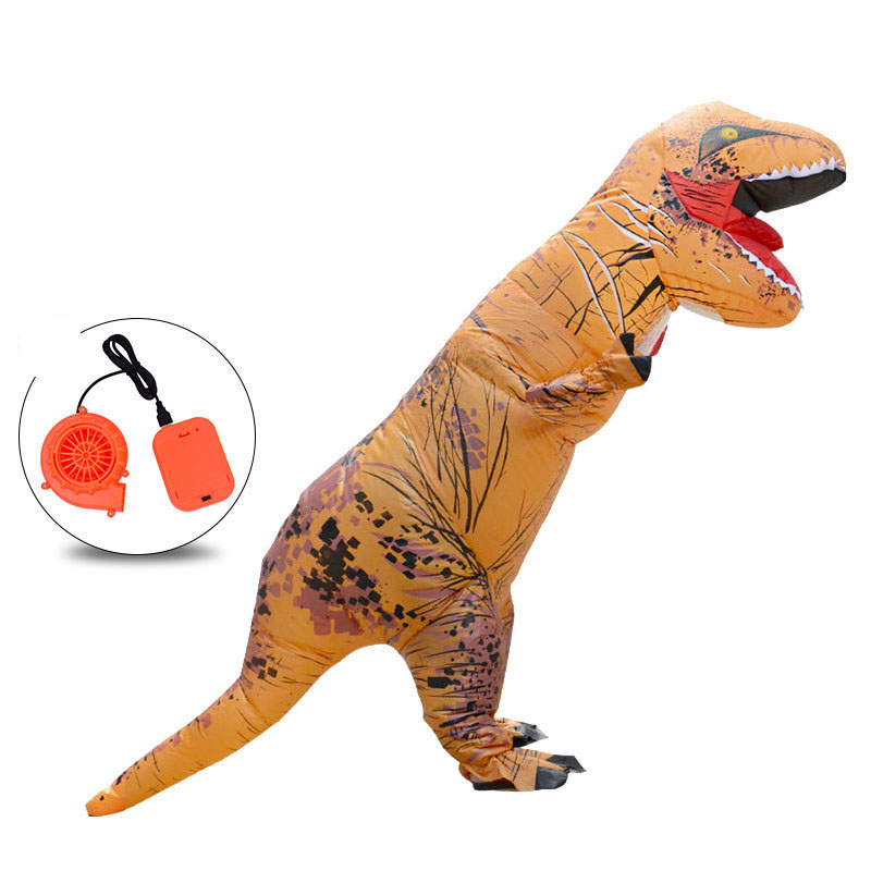 Party Cosplay T-rex Mascot Dino Costume Trex Blow up Suit Inflatable T Rex Dinosaur Costume Halloween for Adult