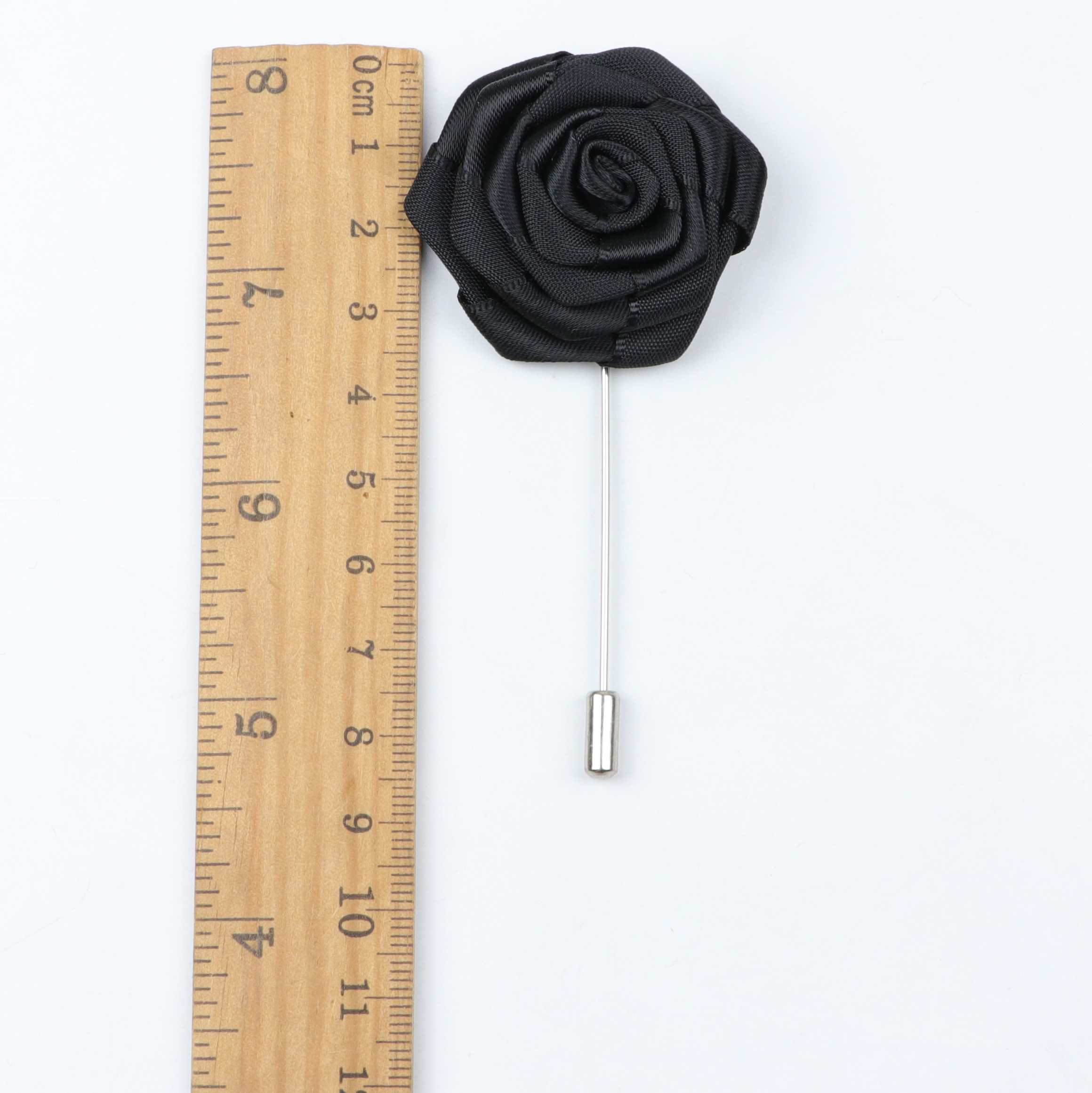 Fashion Boutonniere Flower Colorful Dot Stick Lapel Tie Pin Brooch Wave Badge Cloth Breastpin