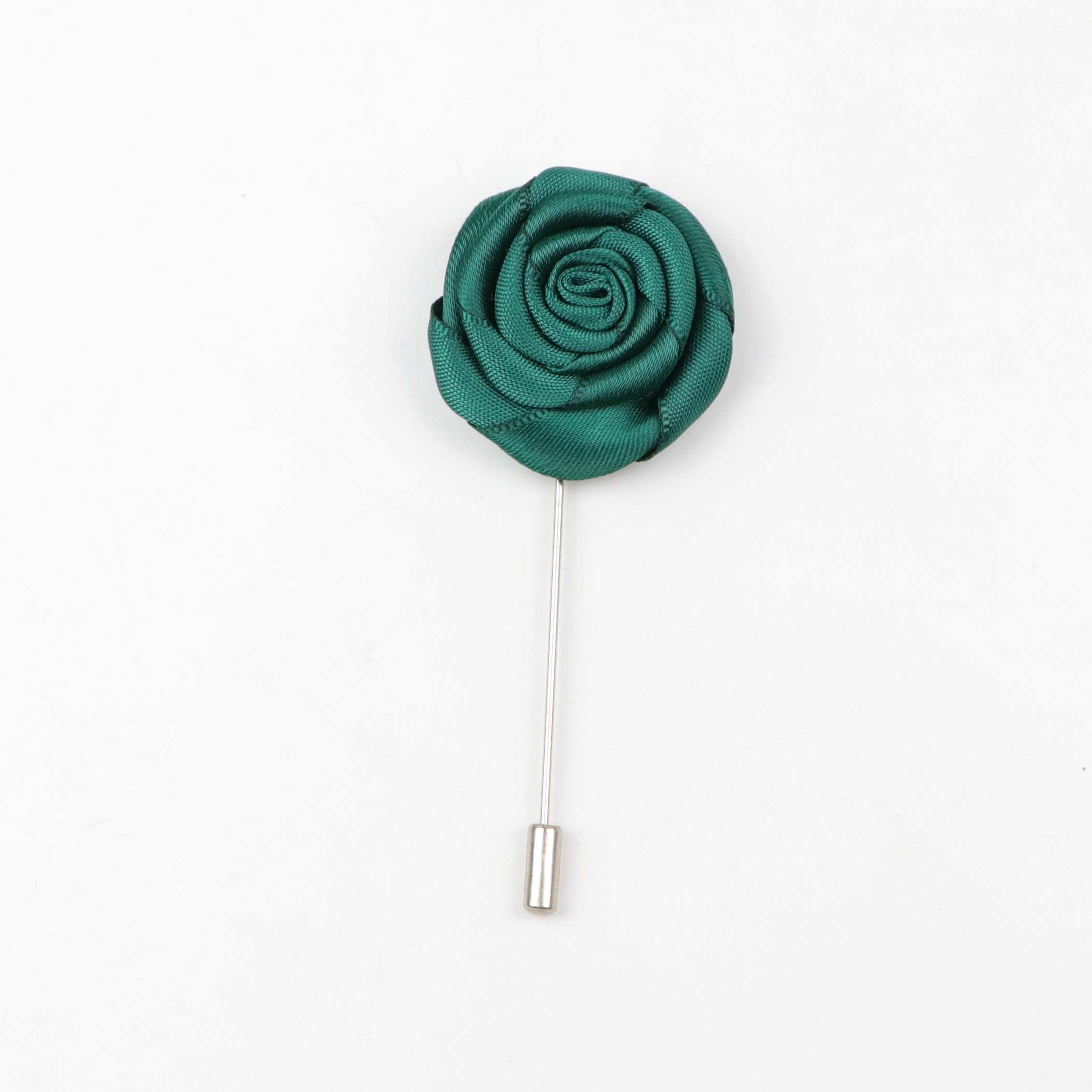Fashion Boutonniere Flower Colorful Dot Stick Lapel Tie Pin Brooch Wave Badge Cloth Breastpin