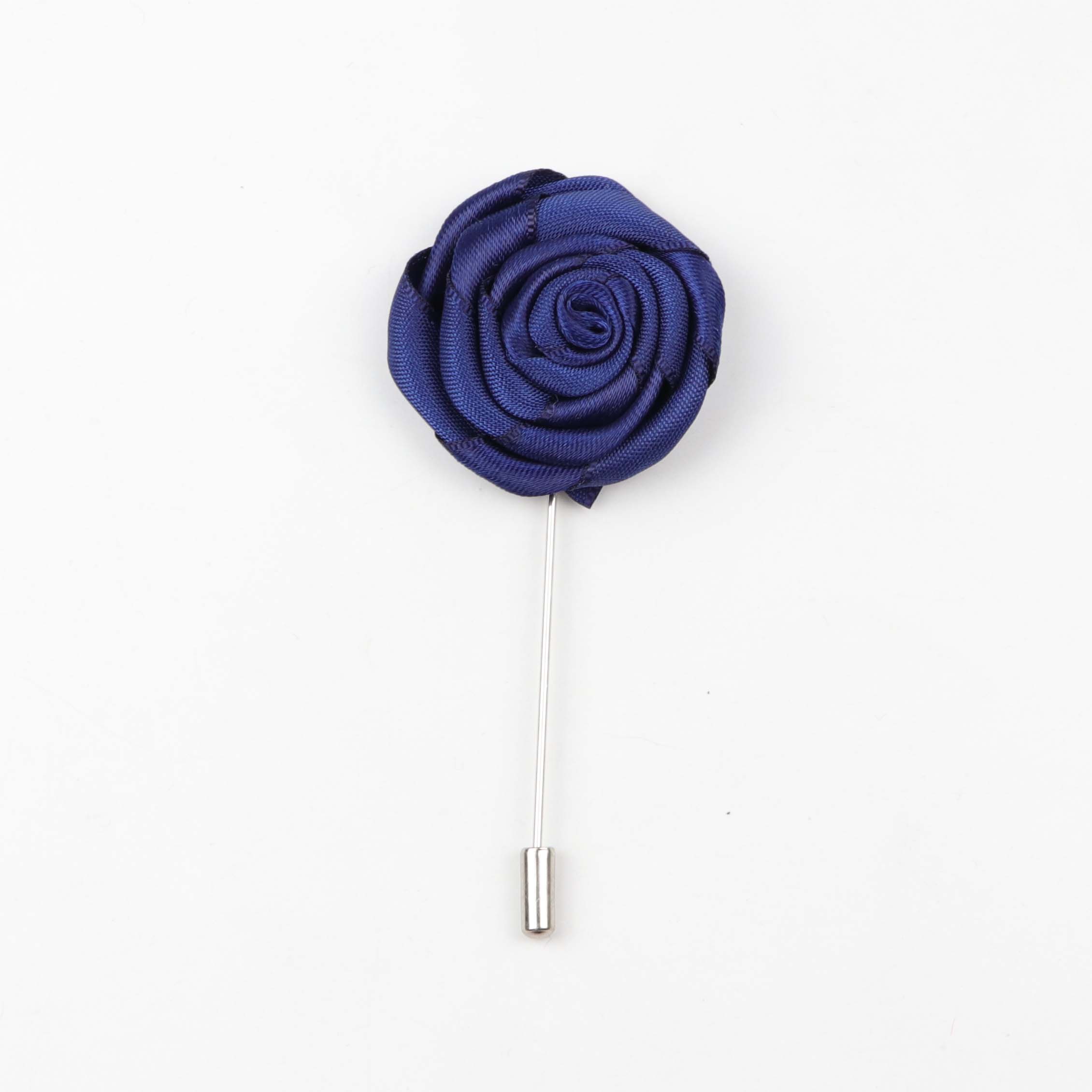 Fashion Boutonniere Flower Colorful Dot Stick Lapel Tie Pin Brooch Wave Badge Cloth Breastpin