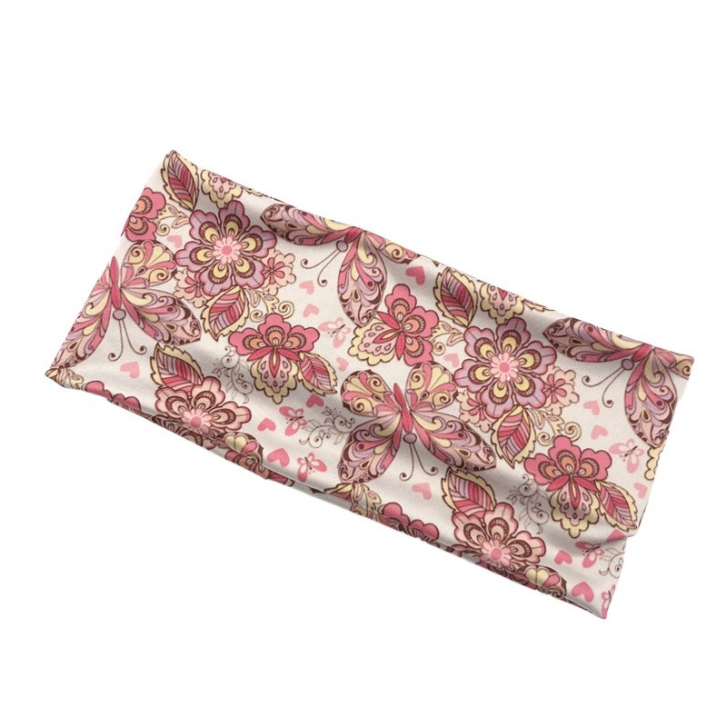 New Women's Striped Floral Sun Moon Star Yoga Sports Wide Headband