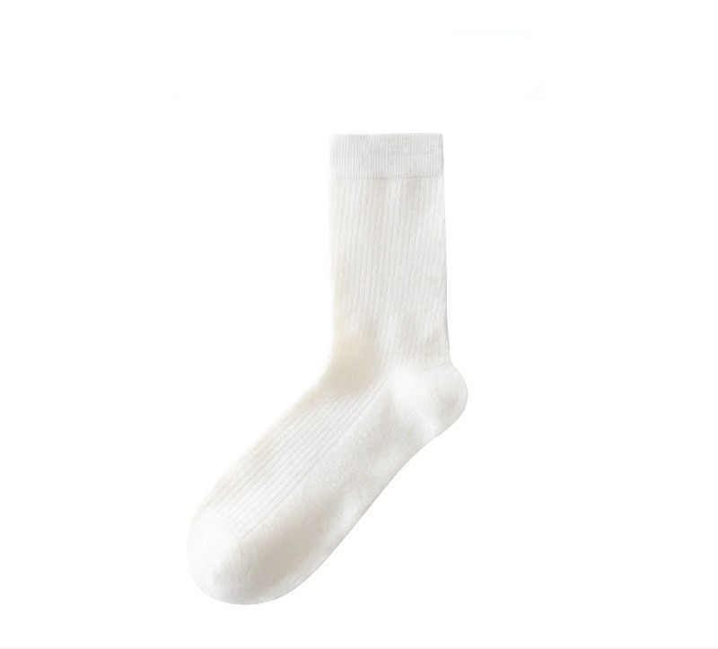 Mid-tube Socks Women's Cotton Breathable Anti-odor Morandi Long Pile Pile Socks Stockings pack of 6