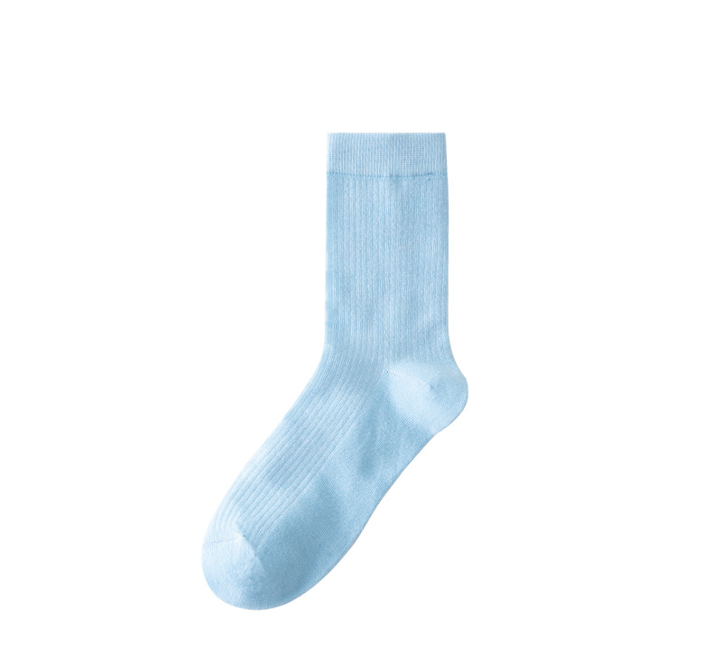 Mid-tube Socks Women's Cotton Breathable Anti-odor Morandi Long Pile Pile Socks Stockings pack of 6