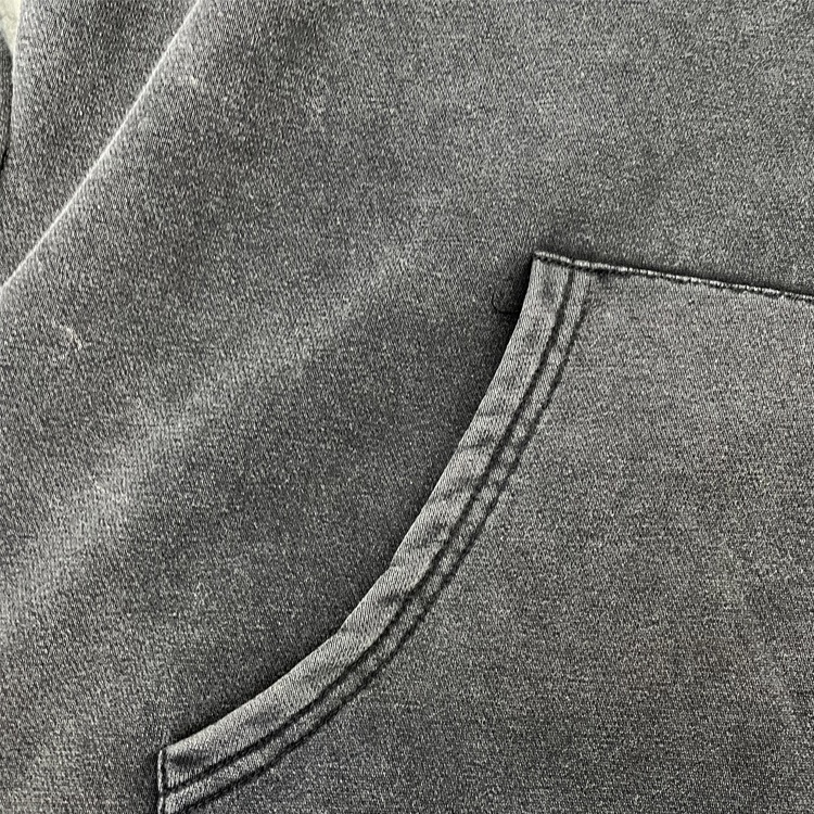 Heavyweight blank vintage hoodies plus size men's rhinestone hoodies acid wash hoodie men