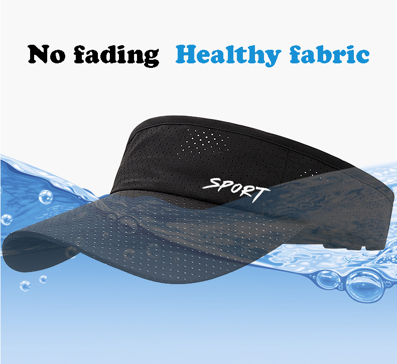 Sports Sun Visor Hats Cotton Golf Caps Empty Top Baseball Sun Cap For Men Women