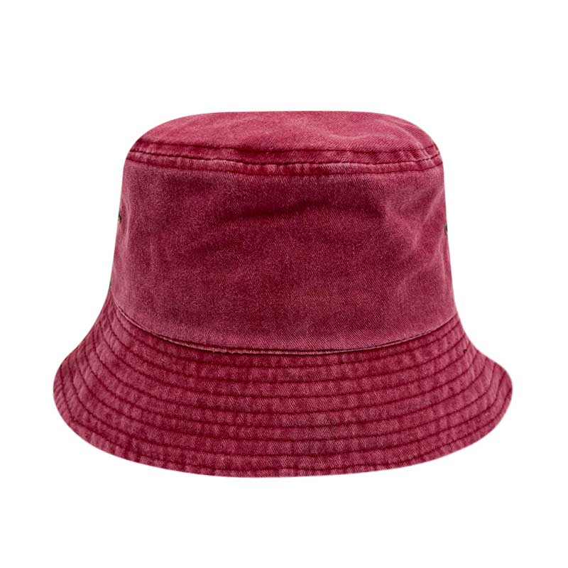 Embroidery Retro Fray Washed Cotton High Quality Men Women Youth Bucket Hat With  Distressed Bucket