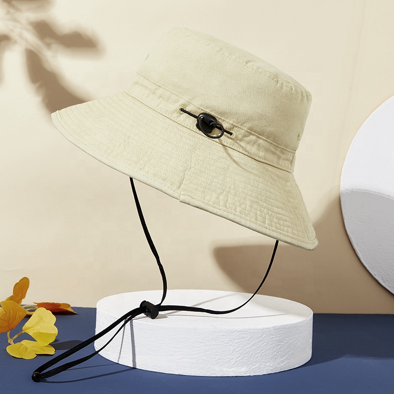 Washed cotton Bucket cap Fisherman's Hat Outdoor Sunshade cap Tea Picking Sunscreen Hats
