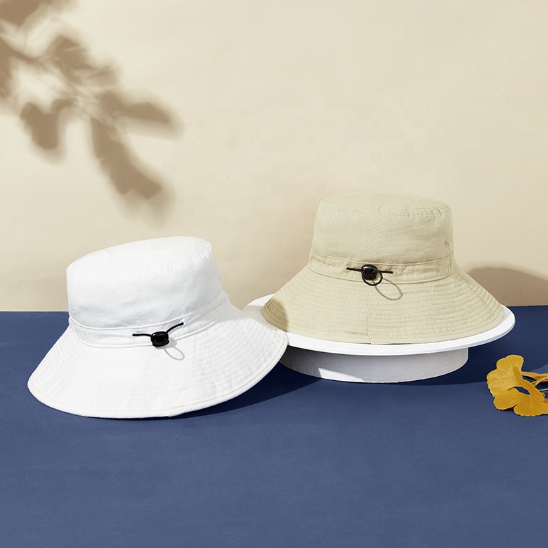 Washed cotton Bucket cap Fisherman's Hat Outdoor Sunshade cap Tea Picking Sunscreen Hats