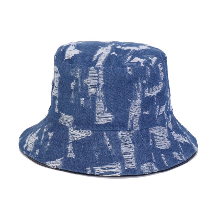 Pop Bob Bucket Hat Fisherman Panama Outdoor Beach Fishing Hunting Cap Cotton Foldable Jean Women's Denim Bucket
