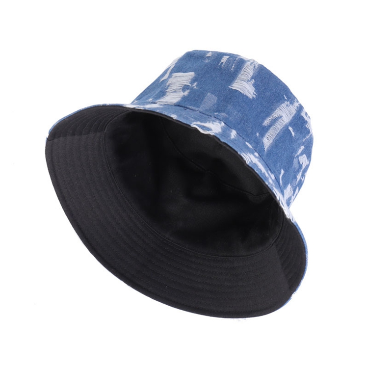 Pop Bob Bucket Hat Fisherman Panama Outdoor Beach Fishing Hunting Cap Cotton Foldable Jean Women's Denim Bucket