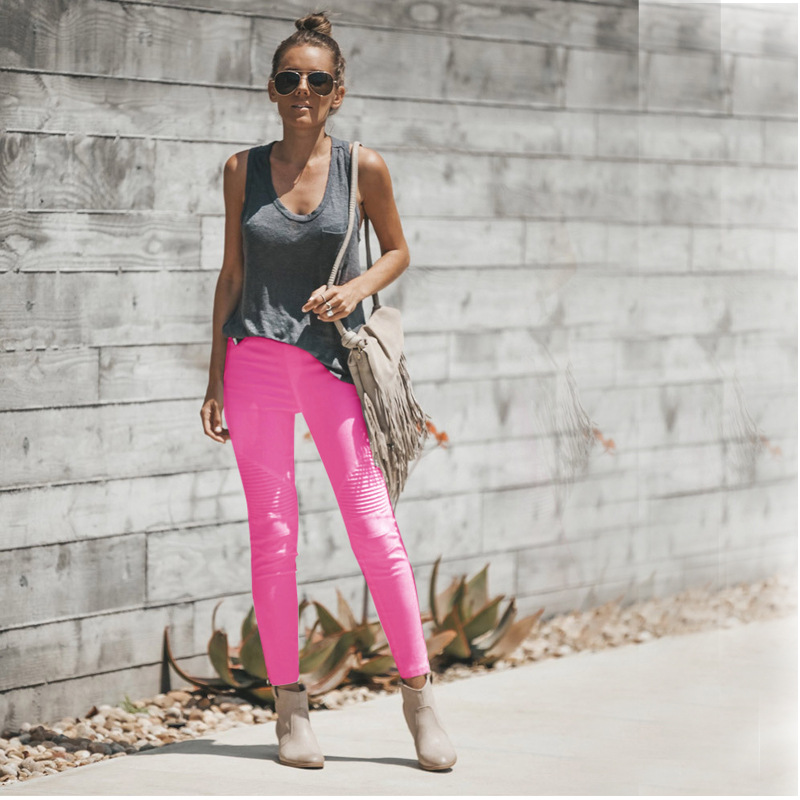 Elastic waist women's trousers Women Skinny Jeans Ladies Casual Slim Fit Long Pants Female oversized Trousers