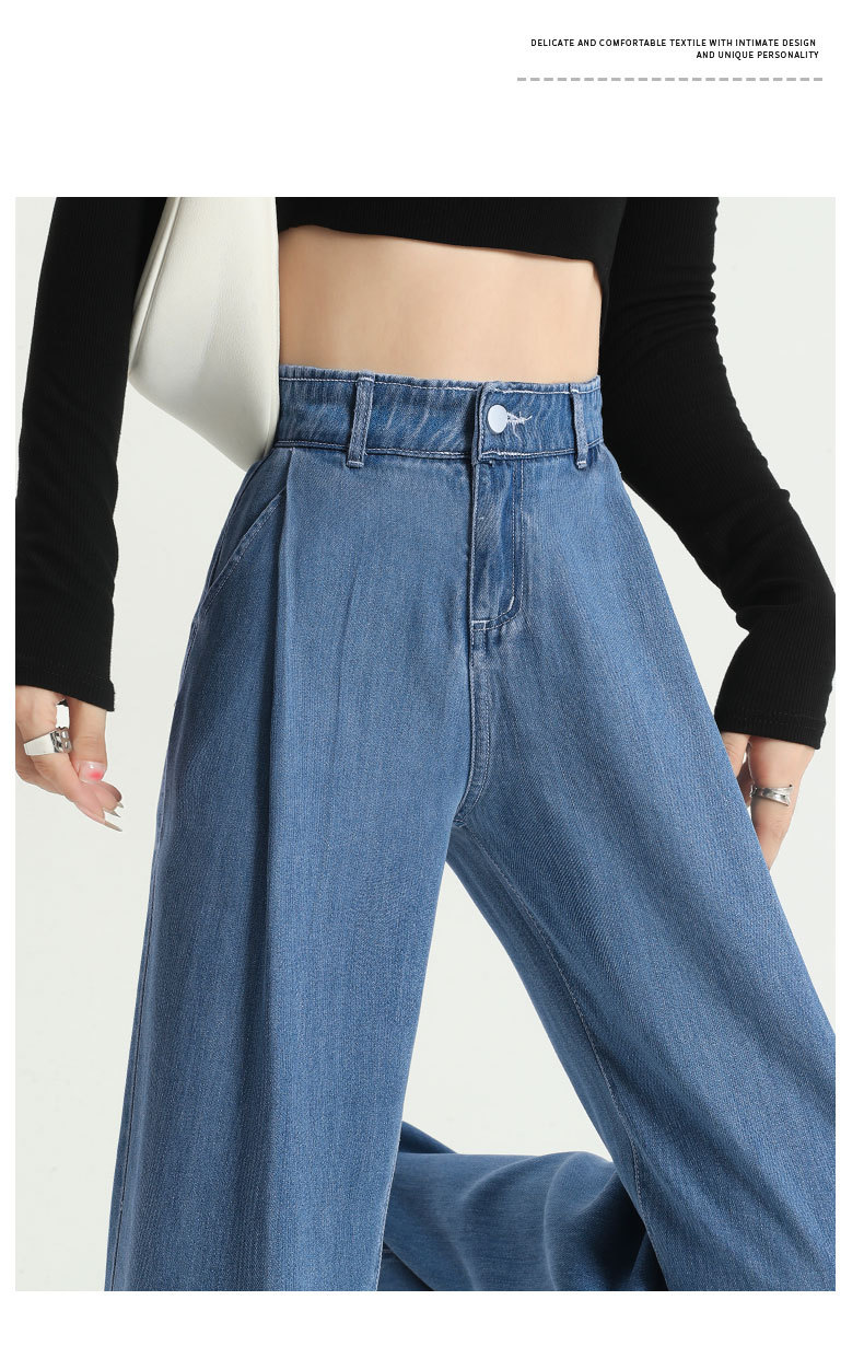 Casual Cargo Pants Women Straight High Waist Baggy Pants Fashion Slim Jeans Wide Leg Work Trousers Comfy