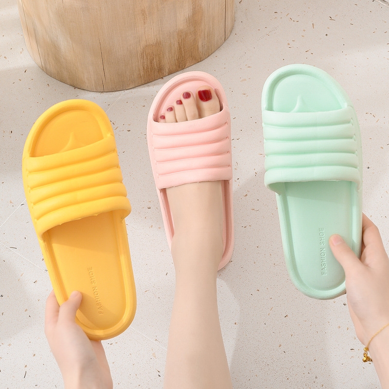 Summer Women Slippers Indoor Non-Slip Bathroom Flat Shoes Eva Flip Flops Female Home Slippers Unisex